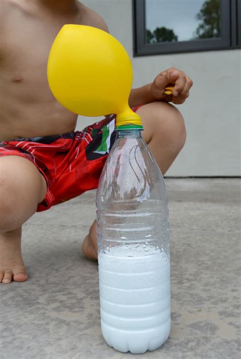 Balloon Blew Up In Soda Bottle Magic Balloons Playdough To Plato