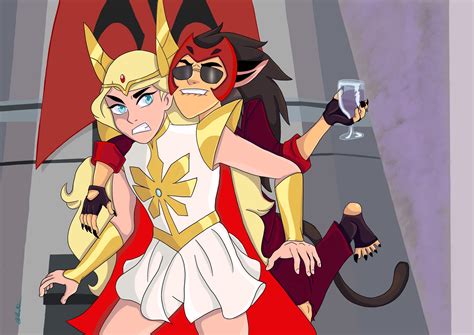 She-Ra and Catra by HorriblyBotched on DeviantArt