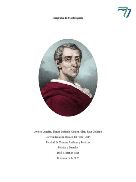 Biografía Montesquieu | PDF | Montesquieu | Era de iluminacion