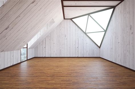 Premium Photo | Wooden loft interior