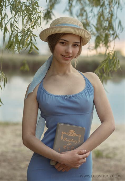 David Dubnitskiy, nipple bulge, slim body, women, model, brunette, bare