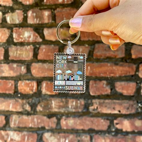 New York City Keychain NYC New York City Gift New York | Etsy