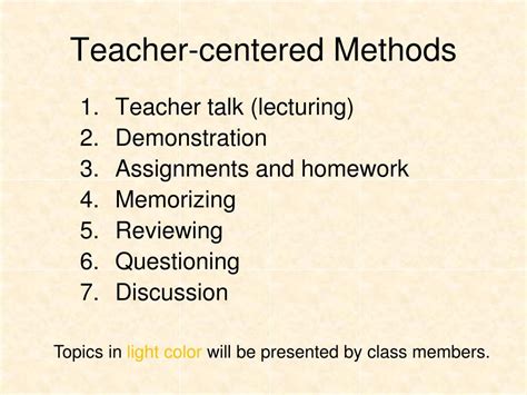 PPT - Module 4-B Rethinking Teacher-centered Instructional Methods ...