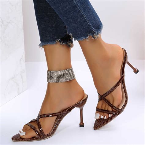 GERsome Women's Slingback Strappy Kitten Heel Heels Sandals - Walmart.com