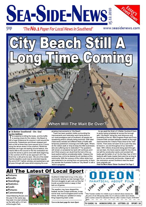 A2 Media Portfolio: Front Cover Newspaper