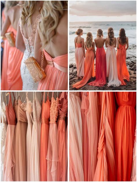 coral dresses for wedding 4
