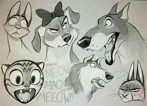 Новости | Cartoon drawings, Canine art, Animal drawings