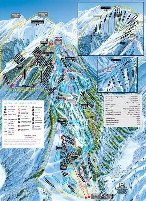 Aspen Trail Maps | Ski Map of Aspen | Ski.com