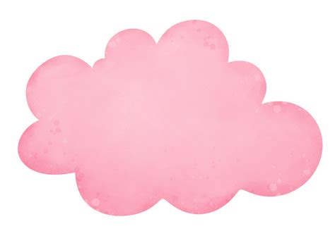 Pink cloud watercolor 28641643 PNG