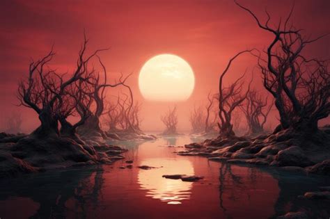 Premium Photo | Surreal image of The Mysteries of the Horizon