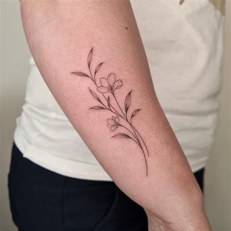 Jasmine Flower Vine Tattoo