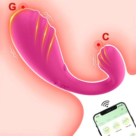 Фаллоимитатор-вибратор с Bluetooth для точки G, женский, с ...