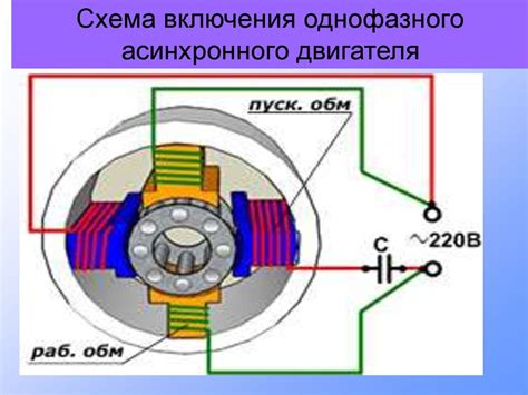 Однофазный асинхронный двигатель. Пуск и реверс однофазного ...
