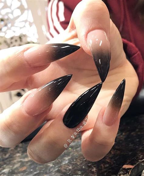 Pin on Claws | Ombre gel nails, Goth nails, Claw nails