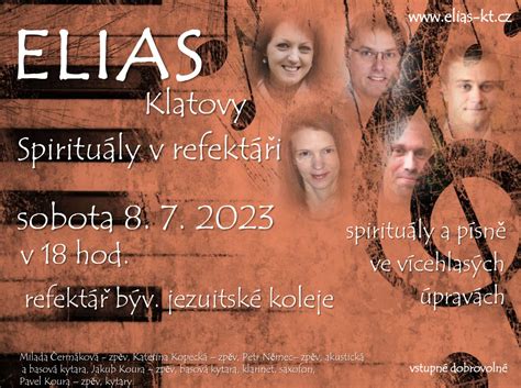 Elias: Spirituály v refektáři – Městská knihovna Klatovy