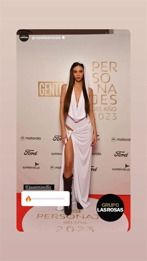 Juanita Tinelli es la reina del shiny con look off-white que paraliza