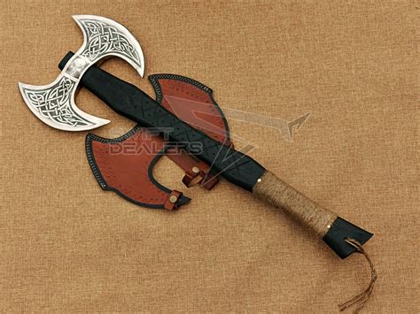 medieval double sided axe