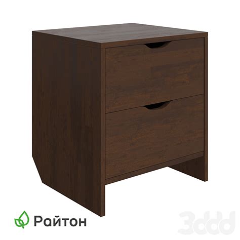 Тумба Веста-R-2 ящика - Тумбы, комоды - 3D модель