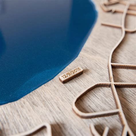 meaningful map themed gift celebrate special places