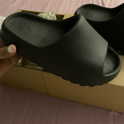 Authentic Yeezy slides men’s US size 5 - Depop