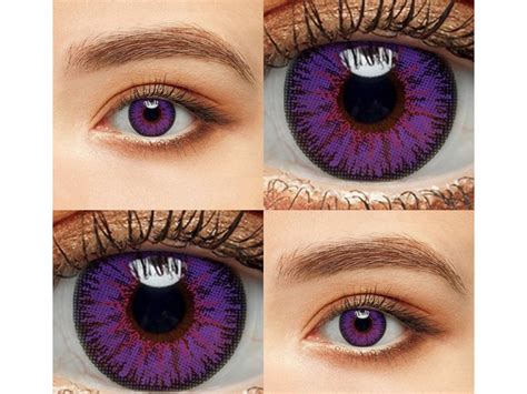 Цветные линзы BauTech 1 пара Линзы на Хэллоуин Violet1 (1008-403-10 ...