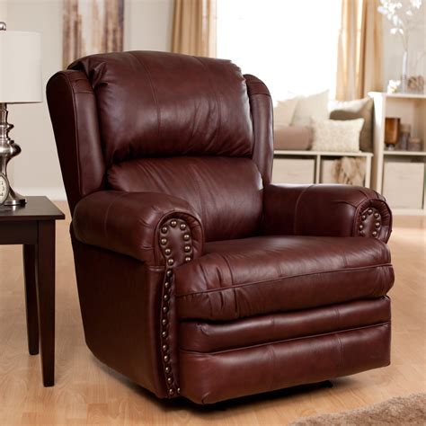 brown leather recliner chair 11