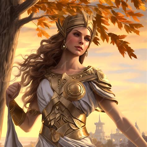 Goddess of War and Wisdom A Highly Complex and Realistic Portrait of