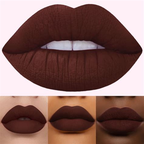 Dark brown matte lipstick for dark skin - buckssenturin