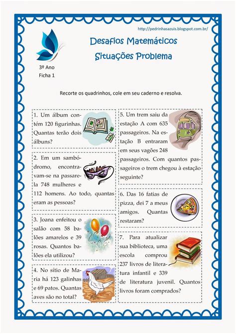 Situações Problemas Adição E Subtração