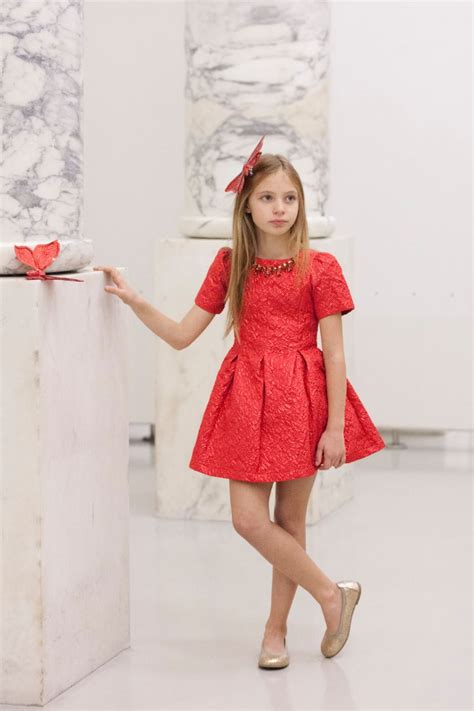 The colours of Christmas Red - Fannice Kids Fashion | Red dress outfit ...