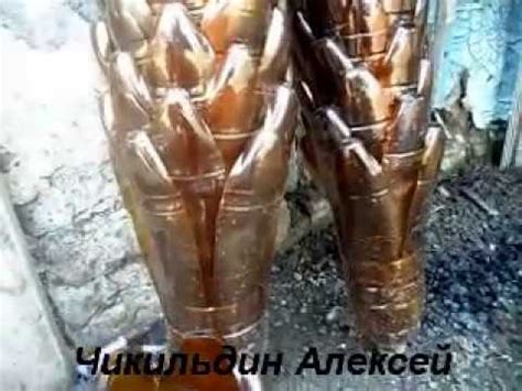 Пальма из пластиковых бутылок пошагово - YouTube