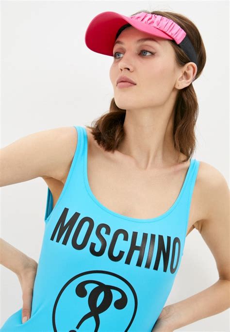 Купальник Moschino Swim, цвет: голубой, RTLAAE028001 — купить в ...