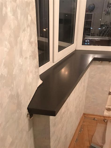 Подоконник эркерный из искусственного камня Grandex D-318 Velvet Bean