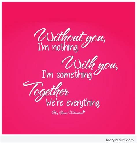 Without you i’m nothing