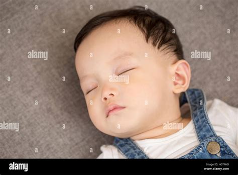 portrait  baby sleeping stock photo alamy