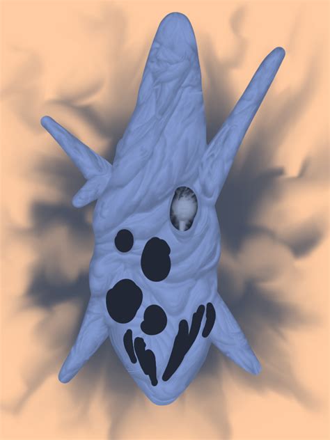 Blue face creature by E33E on Newgrounds
