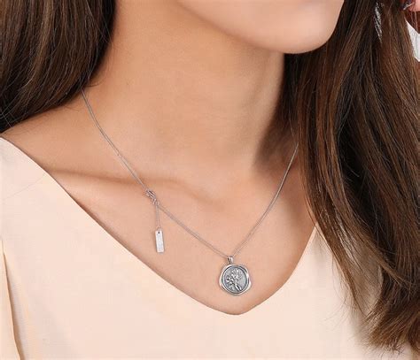Сребърно колие с талисман "Детелина" – Silenti Jewelry