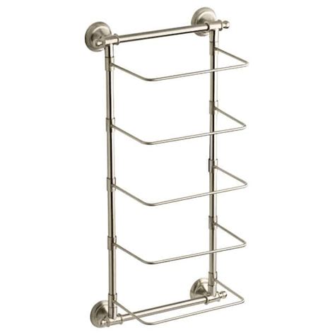 Delta 5-Bar Wall-Mounted Towel Rack in SpotShield Brushed Nickel ...