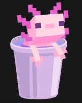 Создать мем "minecraft axolotl, аксолотль из майнкрафта, аксолотль в ...