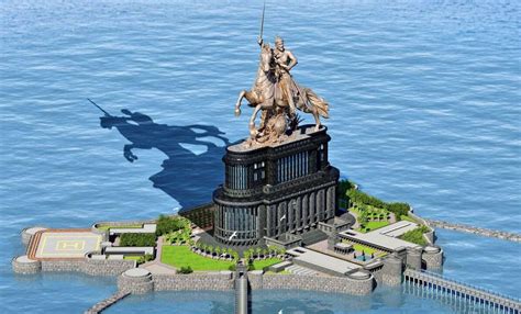 Huge Hd Shivaji Maharaj Wallpapers - Shivaji Statue In Mumbai ...