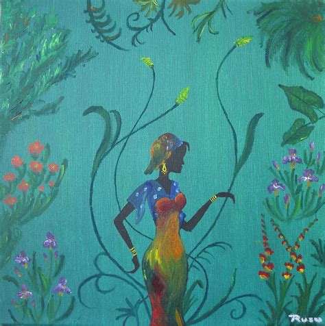 African Goddess Painting by Gabriela Rusu - Fine Art America