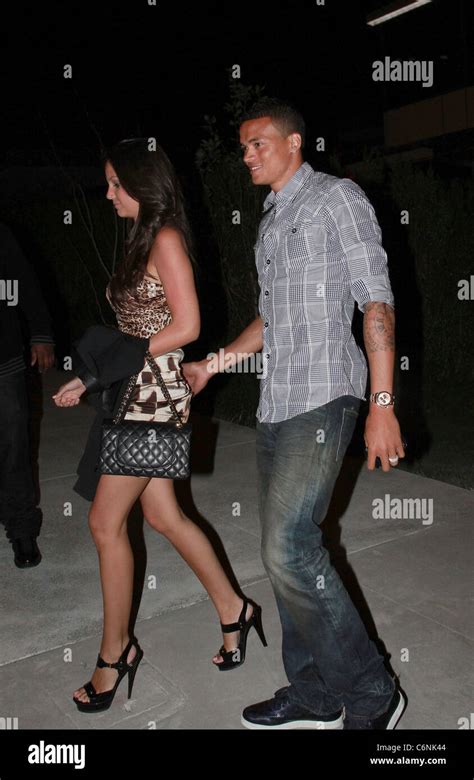 Tottenham Hotspur's Jermaine Jenas and his fiancee Ellie Penfold ...