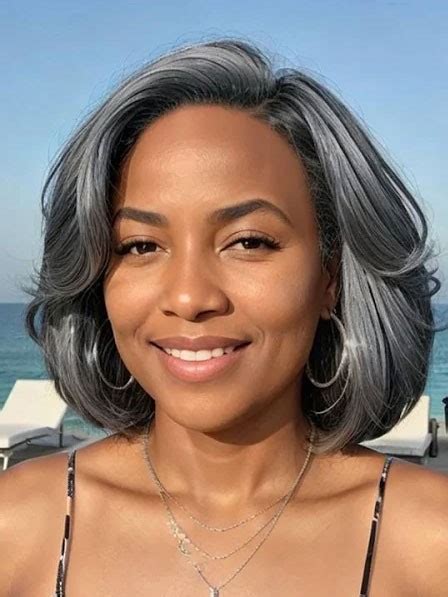 Elegant Women's Best Gray Human Hair Wigs - Heywigs.com