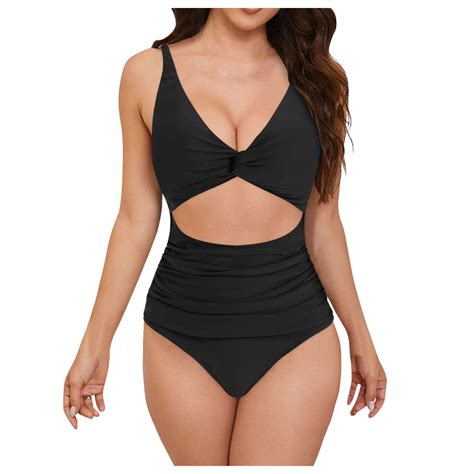 Povozer Womens Swimwear One Piece Swimsuits Swim Suit High Cut Swimming