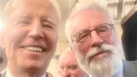 Biden takes selfie with Irish nationalist Gerry Adams, who was public ...