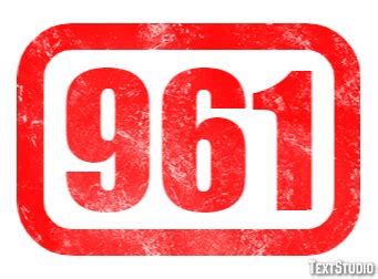 961 Text Effect and Logo Design Number