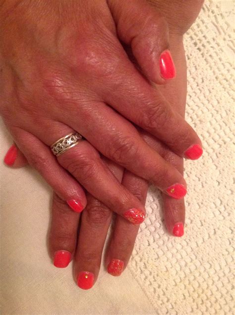 Orange nails | Orange nails, Nails, Orange