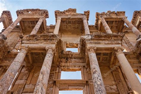 Ancient Celsus library — Stock Photo © Koraysa #93400064