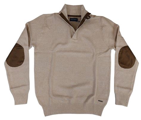Πλεκτό με φερμουάρ μπεζ BENETO MARETTI CT-KN-RF BEIGE | Look Dressing