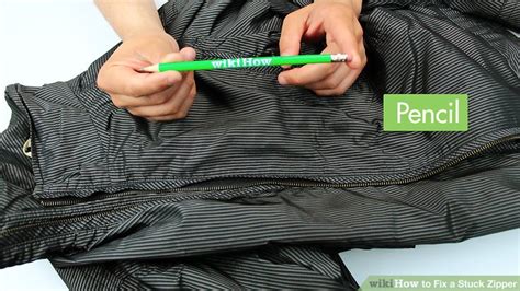 how to fix a zipper stuck on fabric